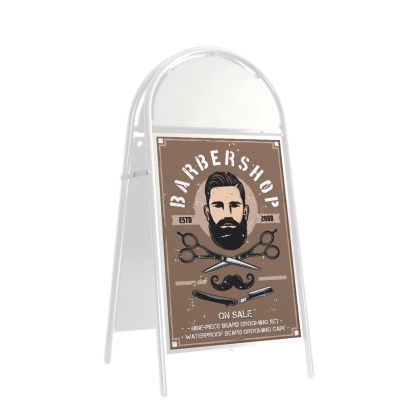 Booster Curved Top Pavement Sign